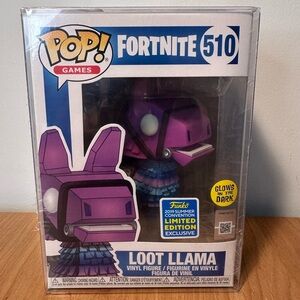 Funko Pop Fortnite Loot Llama ‘19 summer convention Ltd edition GITD Figure